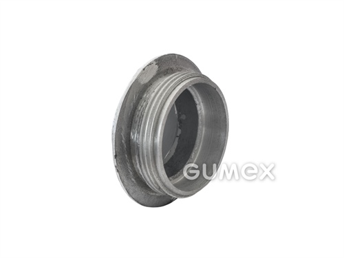 Gülledeckel für schraubbares Saugschlauch, A110, Außengewinde RD 130x1/4", bearbeitetes Gussteil, Al, 